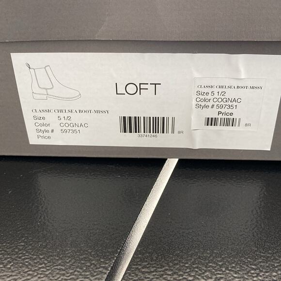 LOFT Tan Cognac Chelsea Boots Booties Size 5.5 - Picture 4 of 4
